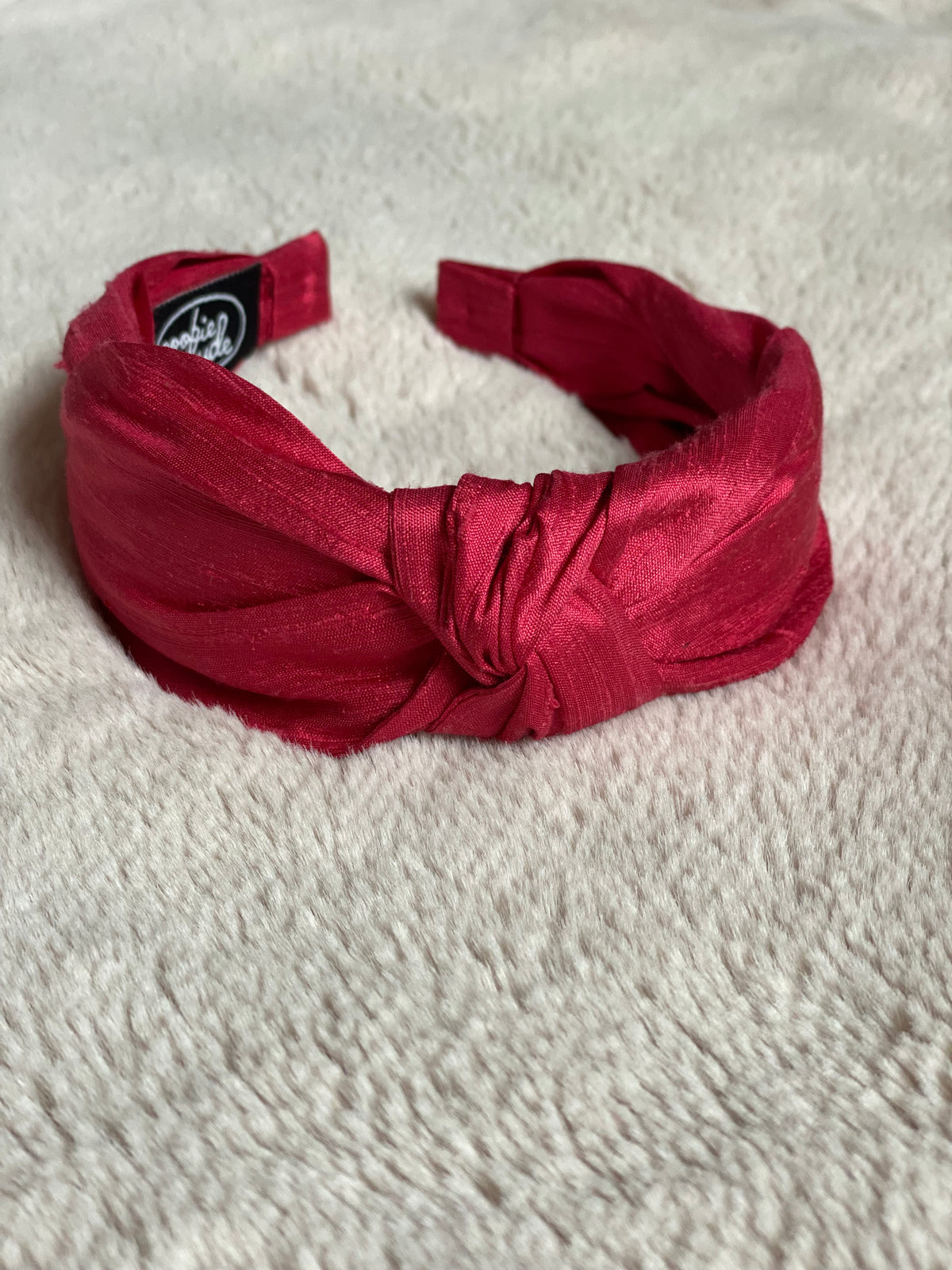 Dupioni Silk Top Knot Headband - Warm Palette