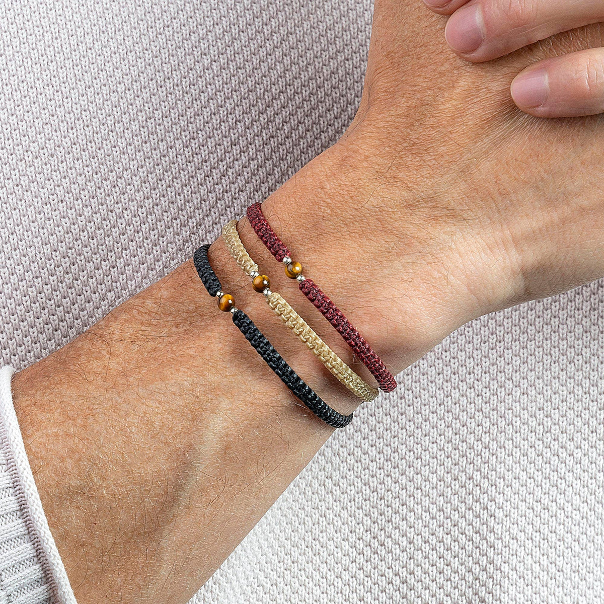 Men's Tiger Eye Beaded Bracelet