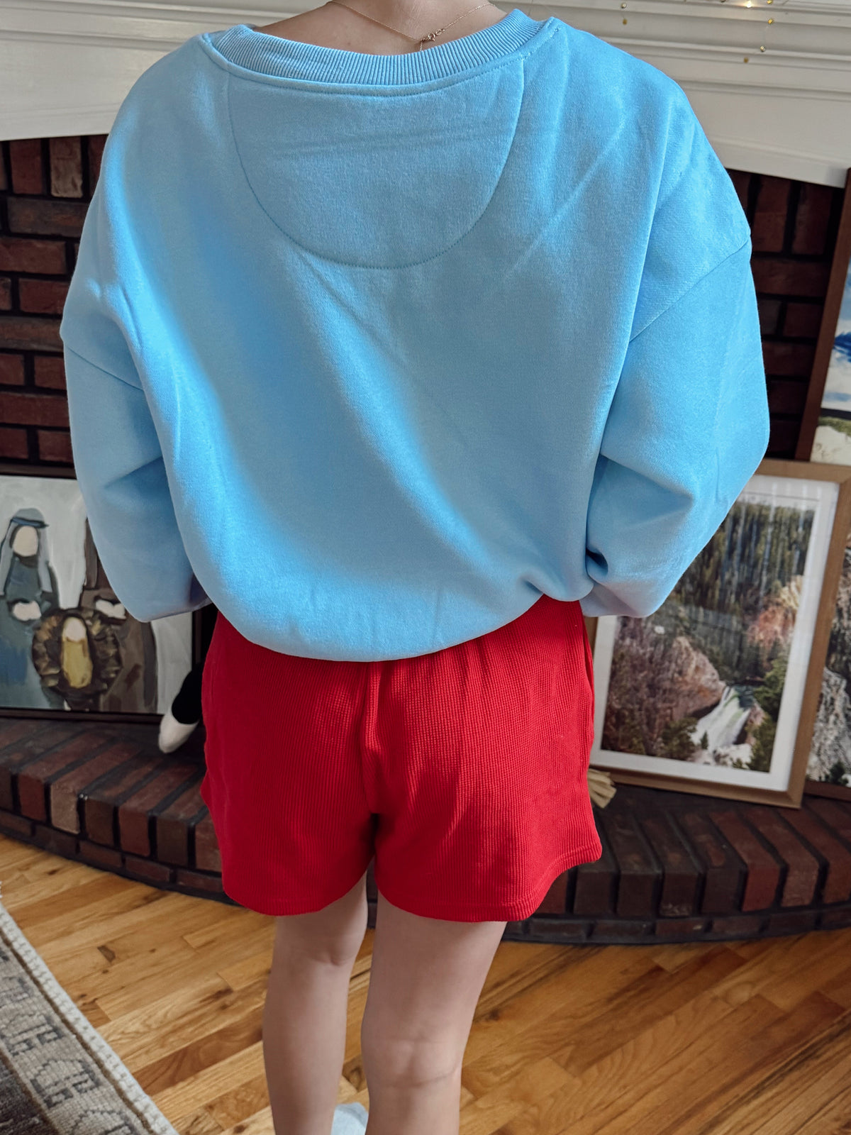 LULU MAC Waffle Shorts - Red