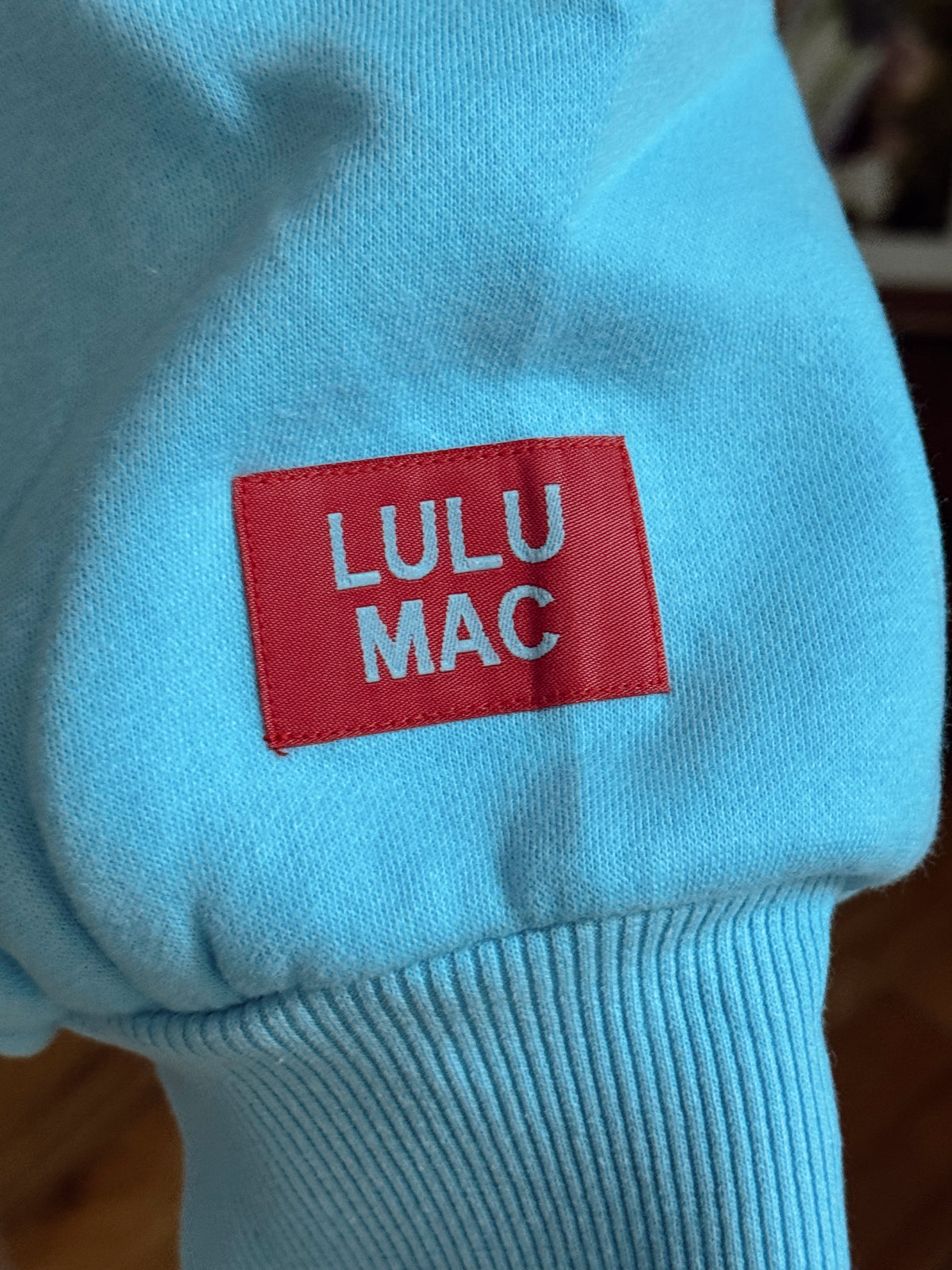 Light Blue/Red LULU MAC Sweatshirt