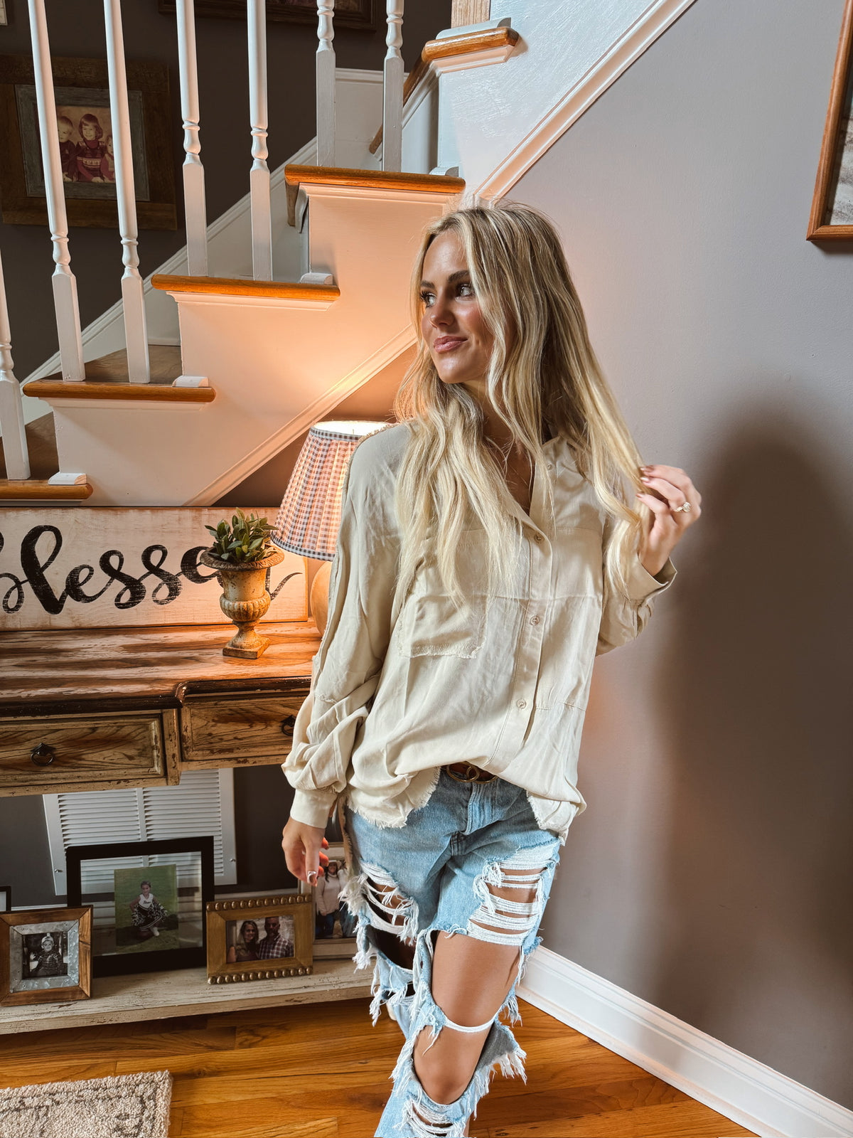Whitney Button Up