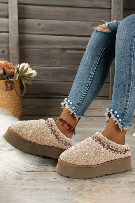 Sherpa Plush Slippers