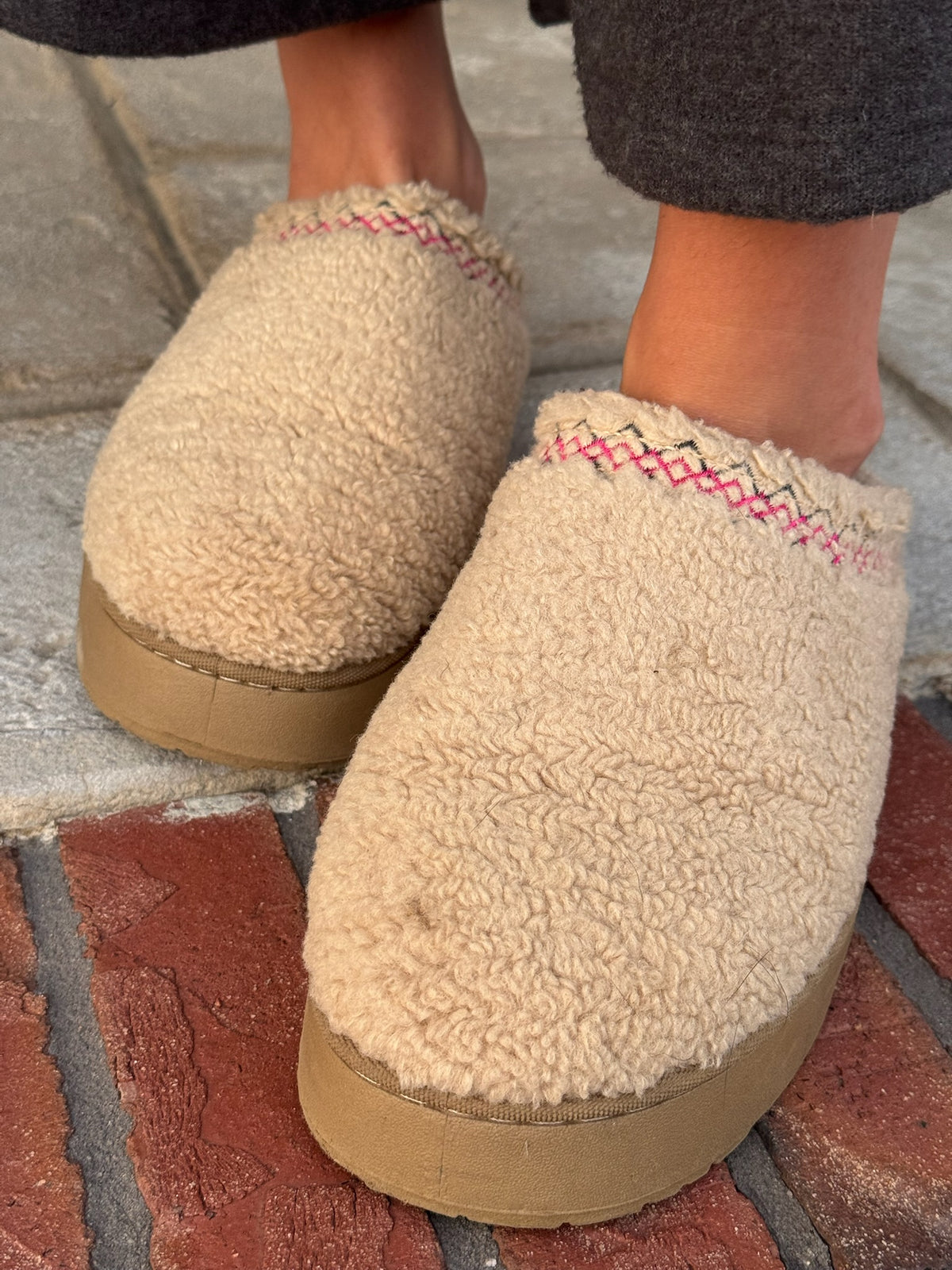 Sherpa Plush Slippers